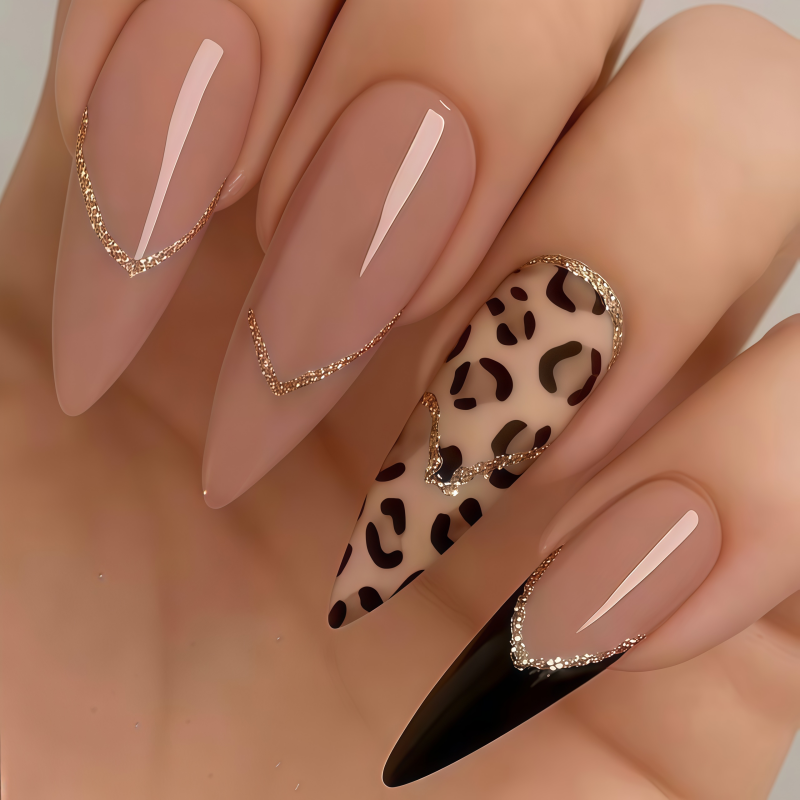 24PCSPurple Press on Nails Med - Pressed Flower Art ulasan dan harga