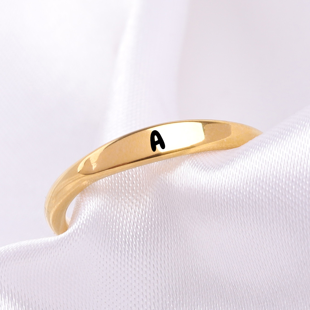 Ladies Elegant Mini Ring with  - Initial Ring Custom ulasan dan harga