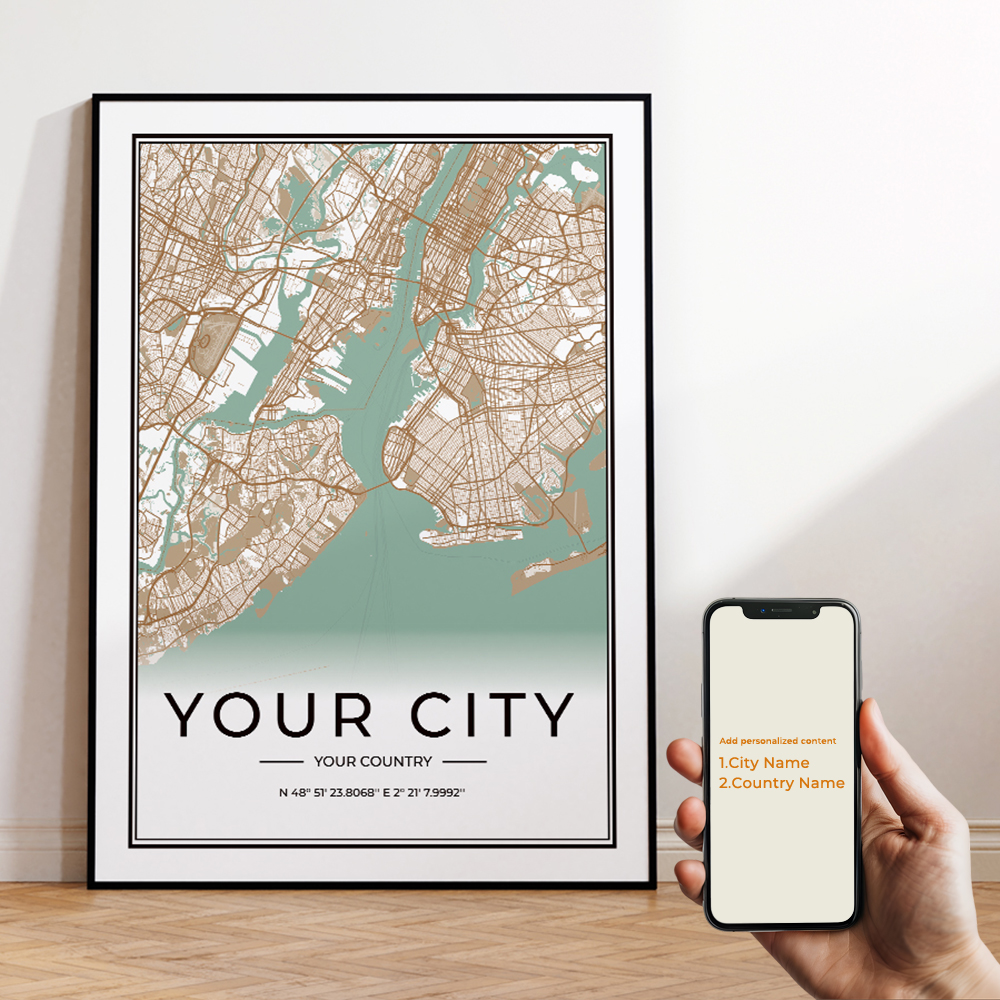 Custom Personalized City And C - Custom Star Map ulasan dan harga