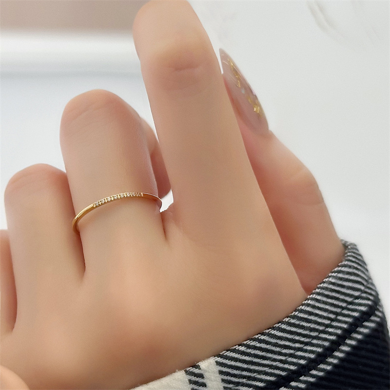 New Fashion stainless steel Cu - Initial Ring Custom ulasan dan harga