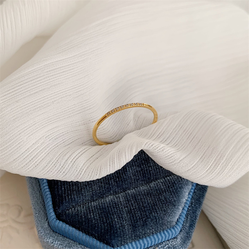 New Fashion stainless steel Cu - Initial Ring Custom ulasan dan harga