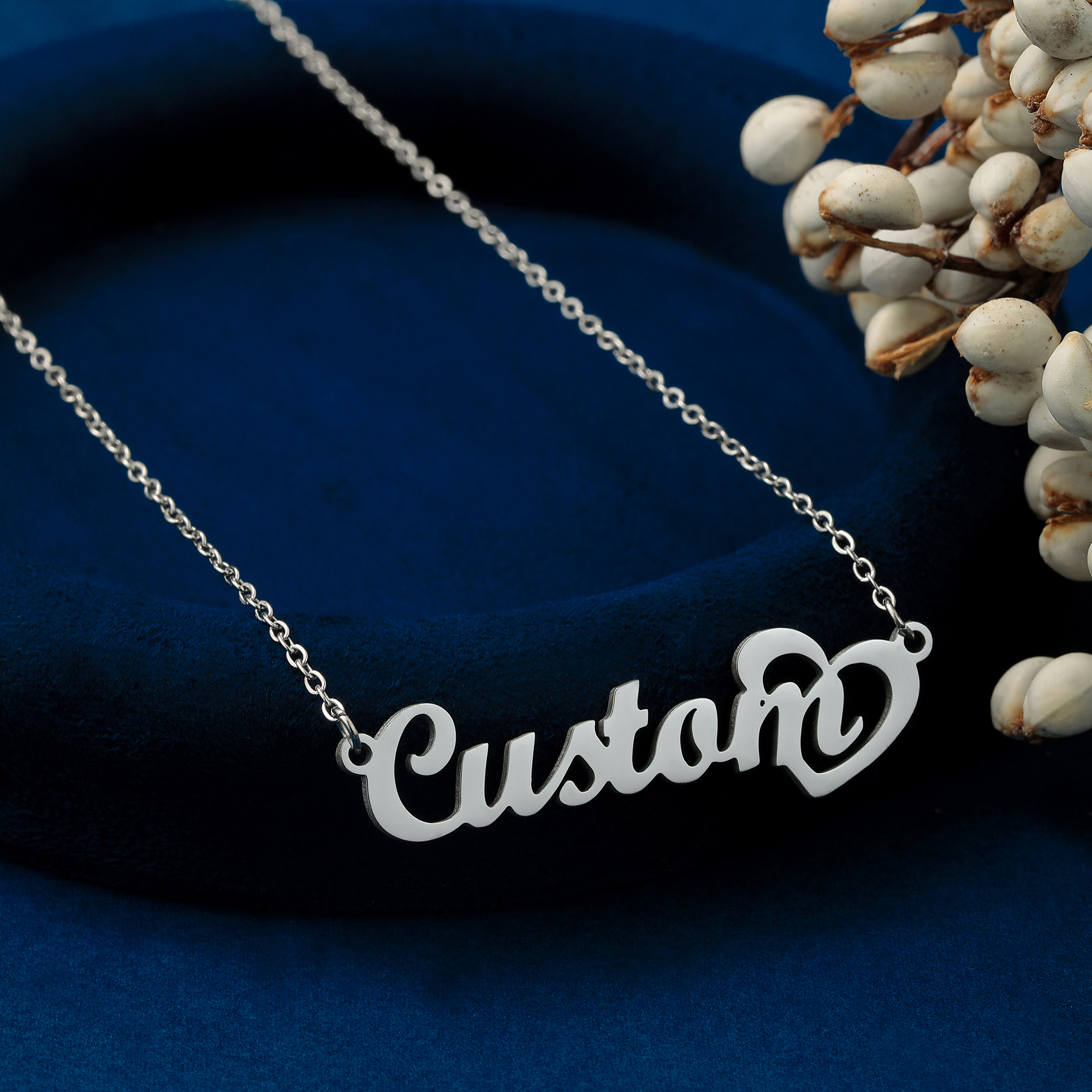 Customized Name Necklace with  - Name Necklace Custom ulasan dan harga