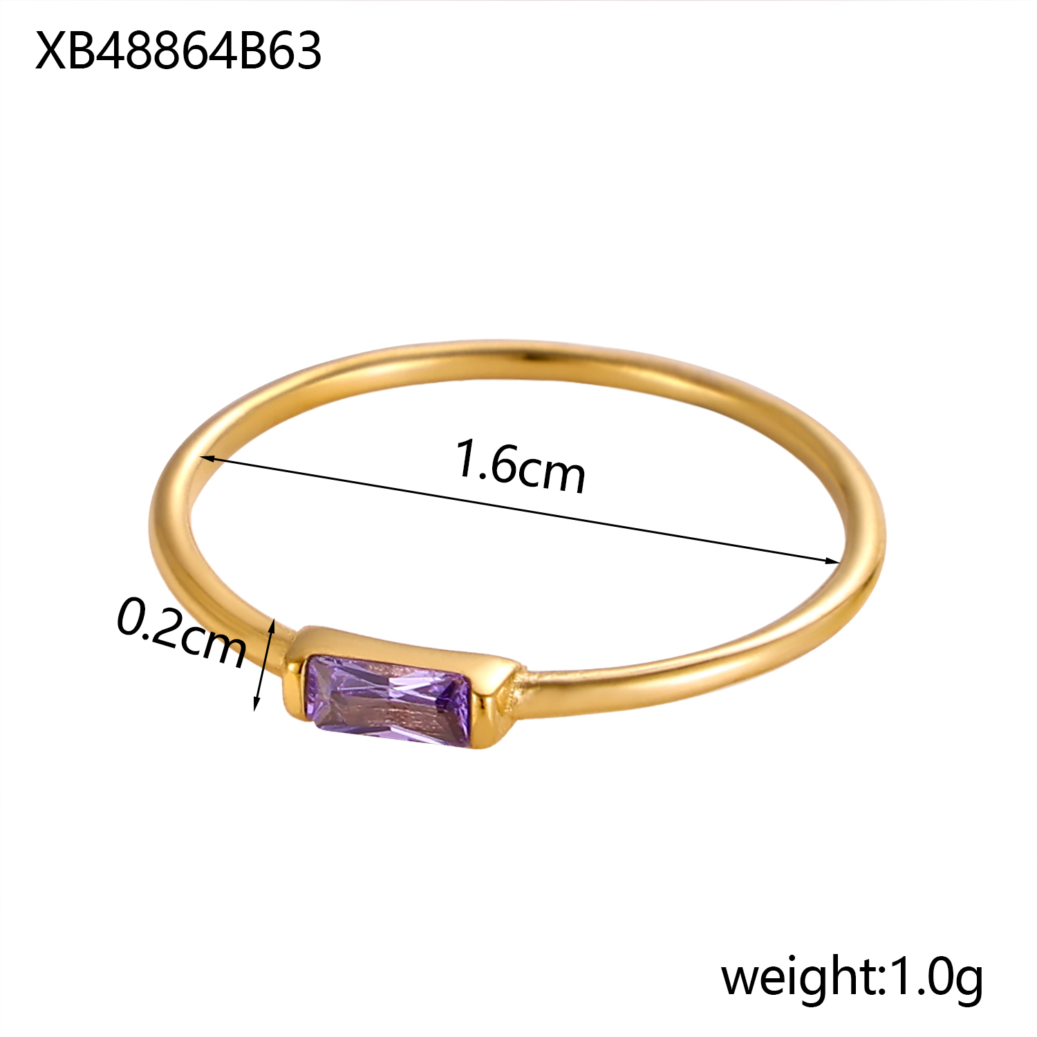 CARLIDANA Mimalist 18K Gold Pl - Initial Ring Custom ulasan dan harga