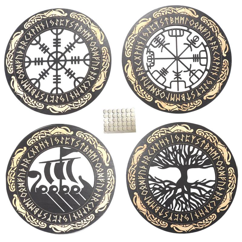 4PCS Set Wall Art Nordic Vikin - Family Tree Print ulasan dan harga