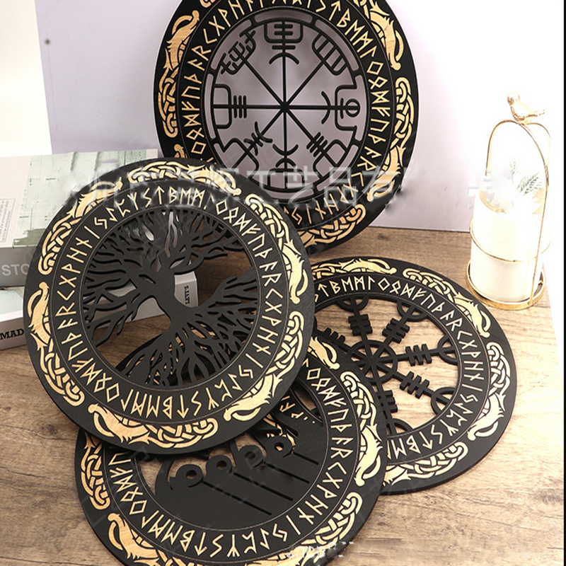 4PCS Set Wall Art Nordic Vikin - Family Tree Print ulasan dan harga