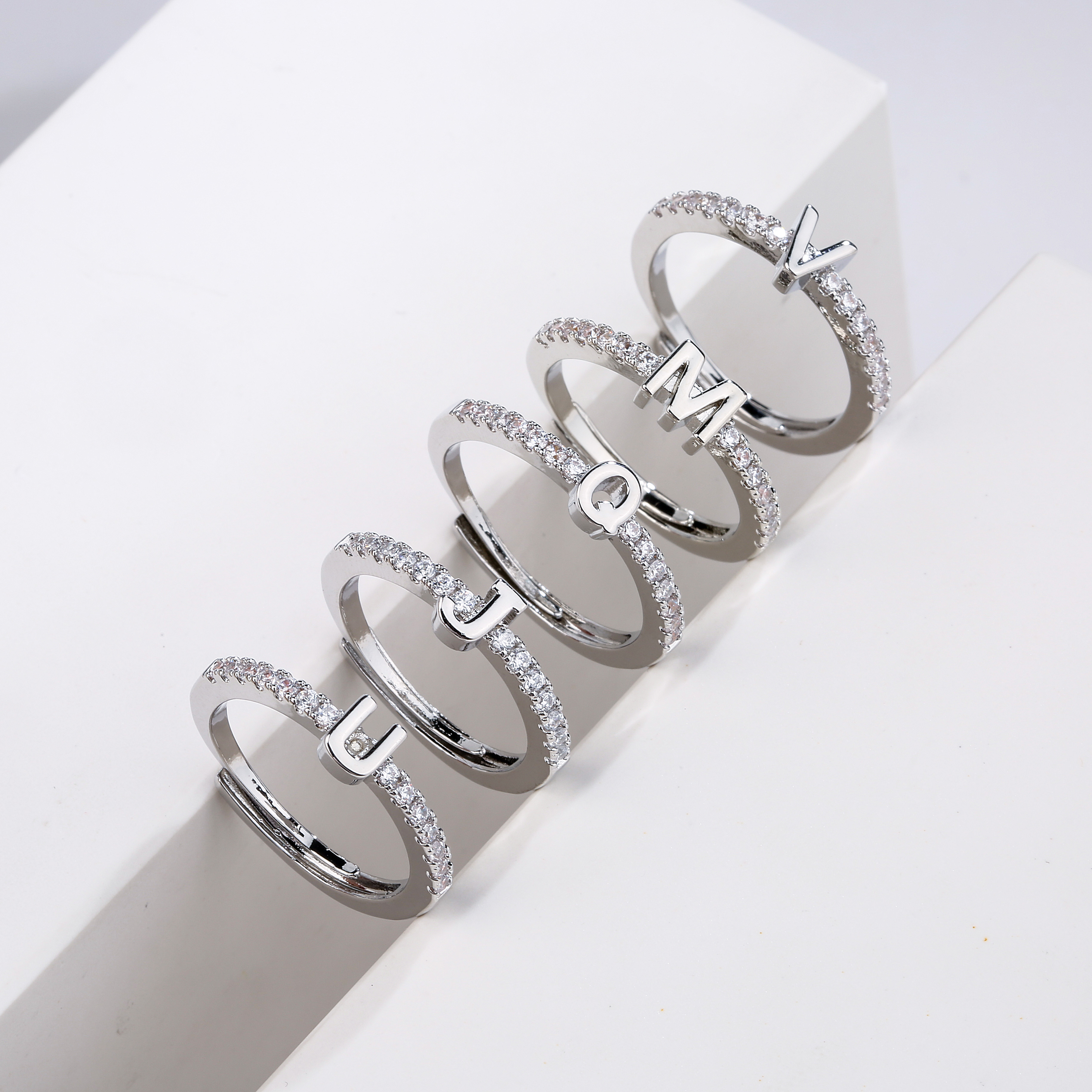 HECHENG,Fashion Initials Lette - Initial Ring Custom ulasan dan harga