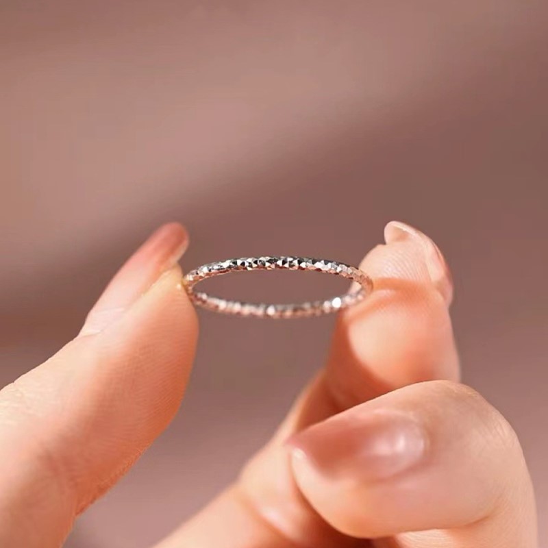 1mm Thin Stackable Ring Stainl - Initial Ring Custom ulasan dan harga