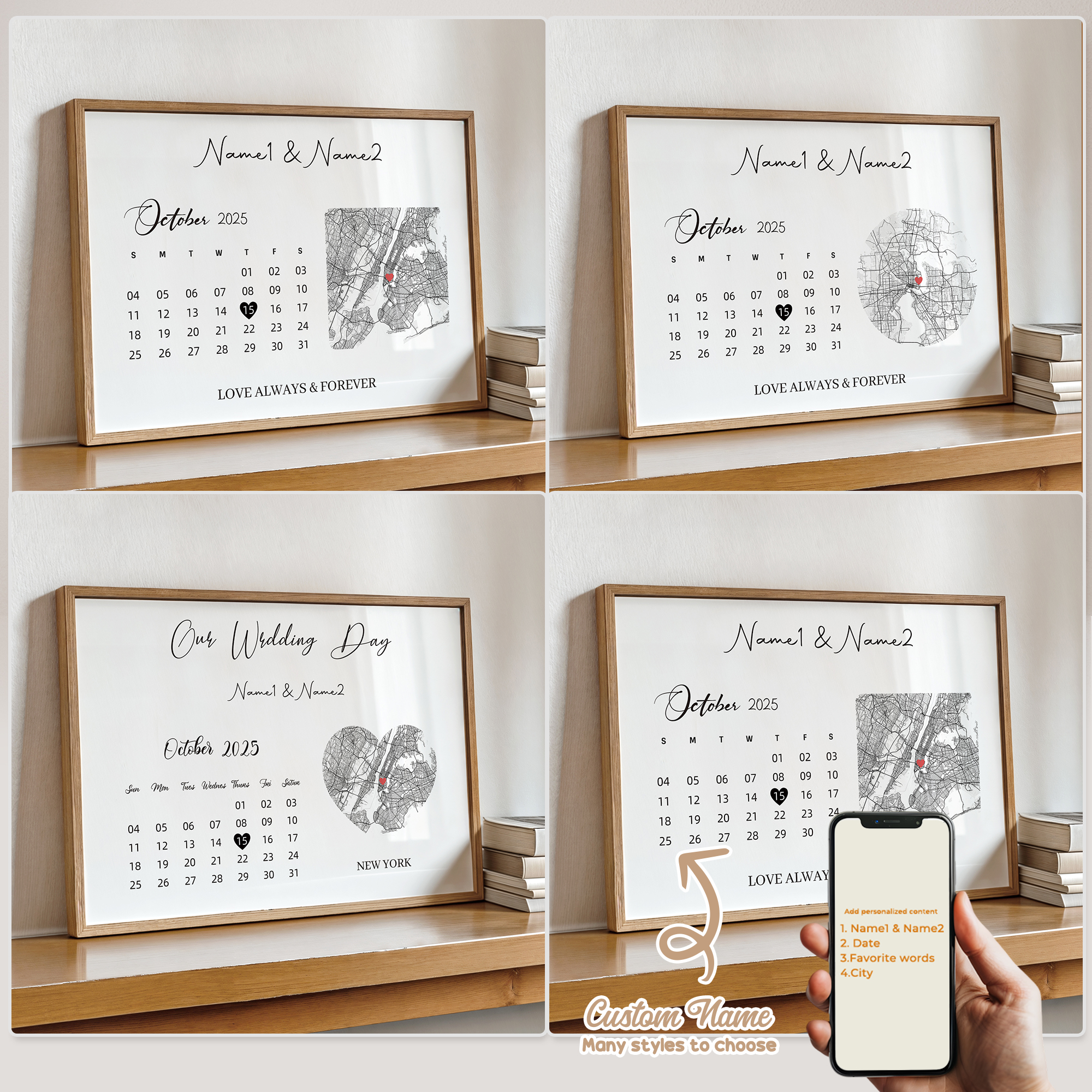Modern Custom Personalized Cou - Custom Star Map ulasan dan harga
