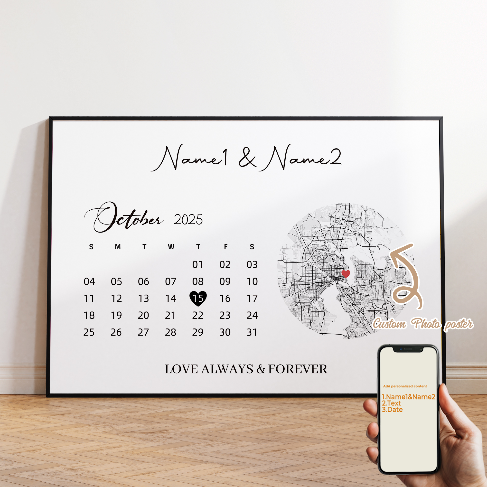 Modern Custom Personalized Cou - Custom Star Map ulasan dan harga