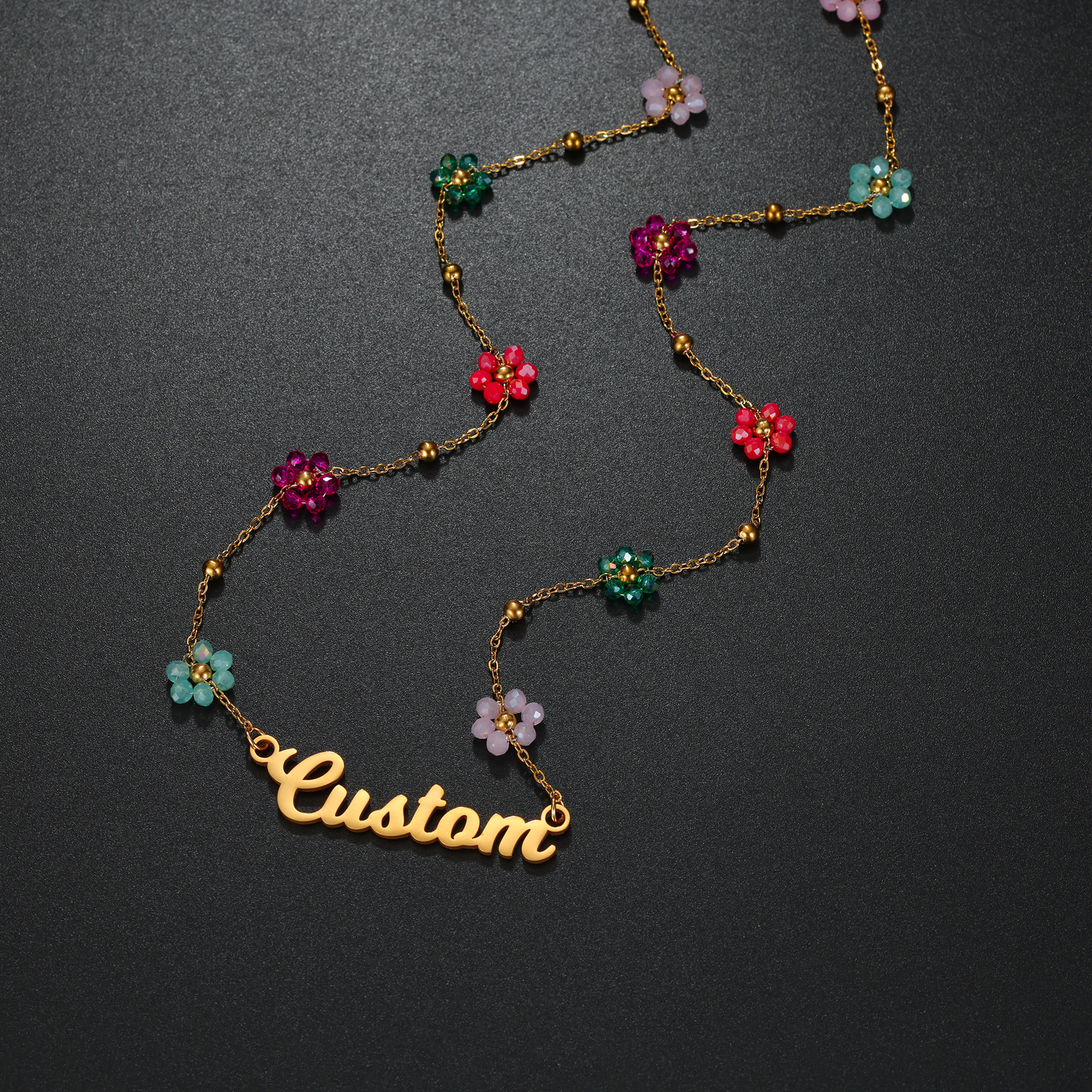 Atoztide Custom Name Jewelry S - Birth Flower Necklace ulasan dan harga