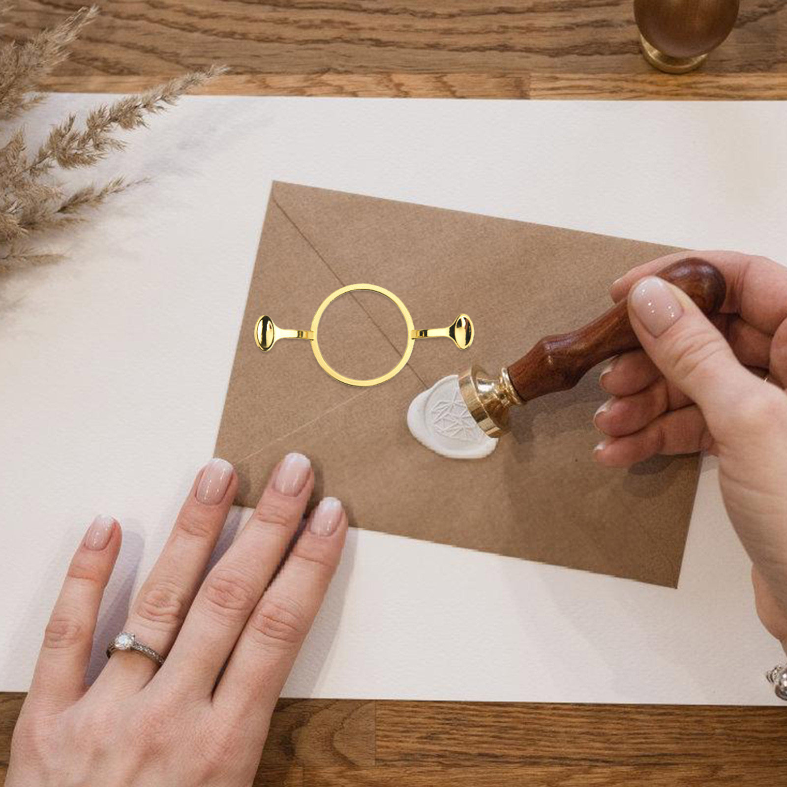 1Set Wax Seal Stamp Kit Metal  - Wax Seal Letter Kit ulasan dan harga